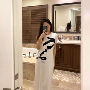 Kenzo Logo White Dress